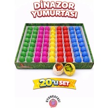 Oyun Kafası 20 Adet Suda Büyüyen Dinazor Yumurtası – 3 cm Çatlayan Sürpriz Dinazor Yumurta Hediyelik Oyuncak