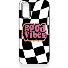Vip Case Infinix Gt 30 Pro Uyumlu Black Good Vibes Desenli Silikon Kılıf
