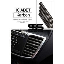 Buççin Online Mağaza Araç Içi Klima Havalandırma Izgarası Karbon Trim Seti Film Şerit Havalandırma Izgarası Karbon Trim Ş