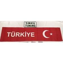 Buççin Online Mağaza Ayyıldız Türkiye Kırmızı Otomobil Torpido Havlusu Göğüs Halısı