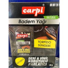 Buççin Online Mağaza Deri Koruyucu Torpito Parlatıcı Badem Yağı Süngerli Set