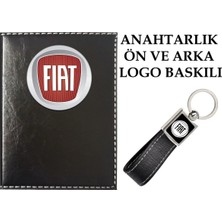 Buççin Online Mağaza Fiat Logolu Siyah Ruhsat Kabı ve Fiat Logolu Anahtarlık