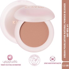 Klavuu Urban Pearlsation Natural Powder Blusher #1 Oat Veil - Inci Tozu Içeren Allık