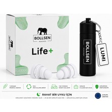 BOLLSEN Life+ Silikon Kulak Tıkacı 24 dB SNR – Uyku, Horlama, Gürültü, Çalışma, Odaklanma ve Seyahat İçin Ses Azaltıcı, 150+ Kullanım