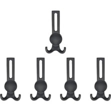 Nobel Solo Lüks Portmanto Askı, Metal, Vestiyer Askı, 210 Gr, Dolap Askılık, Duvar Askılığı, Mat Siyah (Vidalı)5 Adet