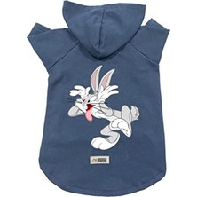 Die Grup Lacivert Kapüşonlu Polar Sweatshirt, Xs Beden Kedi ve Köpek Kıyafeti