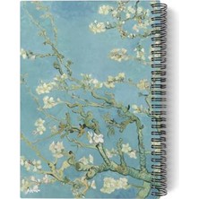 Die Grup A5 Spiralli Defter, Vincent Van Gogh Temalı, 100 Sayfa