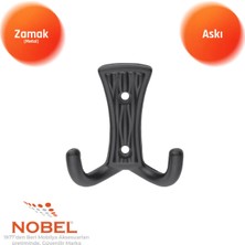 Nobel Emet Askı, Metal Vestiyer Askısı, 29 Gr, Dolap ve Duvar Askılığı, Matsi̇yah (Vidalı)