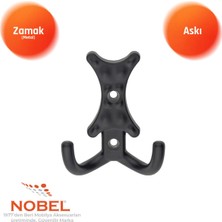 Nobel Enez Askı, Metal Vestiyer Askısı, 37 Gr, Dolap ve Duvar Askılığı, Matsi̇yah (Vidalı)