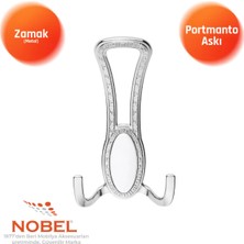 Nobel Seçi̇l Portmanto Askısı, Metal Vestiyer Askısı, 90 Gr, Dolap ve Duvar Askılığı, Krom (Vidalı)