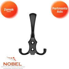 Nobel Ri̇ko Portmanto Askısı, Metal Vestiyer Askısı, 16 Gr, Dolap ve Duvar Askılığı, Matsi̇yah (Vidalı)