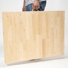 Die Grup Katlanır Bahçe ve Piknik Masası - 75X200 cm Ham Naturel
