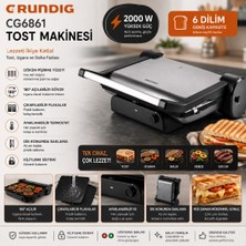 Grundig Cg 6861 2000W Tost ve Izgara Makinesi