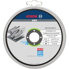 Die Grup Bosch Professional Accessories Için Ayırma Diski Düz Standart Inox – Rapido Wa 60 T Bf, 125 Mm, 10-Er Paket, 2608603255