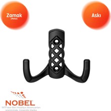 Nobel Karatay Askı, Metal Vestiyer Askısı, 49 Gr, Dolap ve Duvar Askılığı, Matsi̇yah (Vidalı)