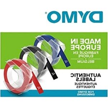 Die Grup 3D Plastik Kabartma Şerit (9 mm x 3 Mt), 3'lü Paket, Siyah/kırmızı/mavi - S0847750