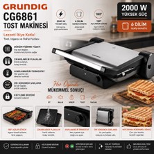 Grundig Cg 6861 2000W Tost ve Izgara Makinesi