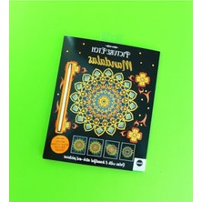 Die Grup Mandala Kazımalı Boyama Seti - 8 Adet Mandala Panel