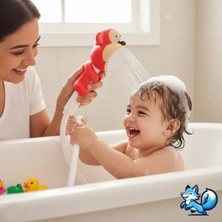 Die Grup Renkli Eğitici Banyo Oyuncağı, Hayvan Figürlü Bebek Duş Başlığı ile Eğlenceli Anlar