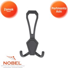 Nobel Vi̇lla Portmanto Askısı, Metal Vestiyer Askısı, 48 Gr, Dolap ve Duvar Askılığı, Matsi̇yah (Vidalı)
