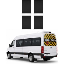 Otokap Universal Volkswagen Crafter Ön Arka Siyah Krom Detaylı 4 Lü Set Paçalık Takımı Çamurluk Tozluk Aksesuar
