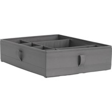 Die Grup Koyu Gri Renk Bölmeli Çekmece Içi Organizer Kutu | 44X34X11 cm