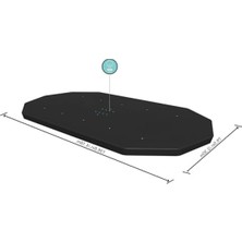 Die Grup 4.27M x 2.50M Oval Havuz Örtüsü - Su Birikmesini Önleyen Drenaj Delikleri