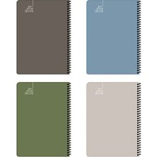 Die Grup Sert Kapaklı Düz Defter - 17X24 Cm, 96 Yaprak