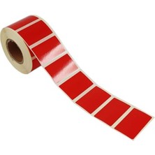 Die Grup 50 mm x 30 mm Kırmızı Baskılı 1000 Adet Kendinden Yapışkanlı Etiket