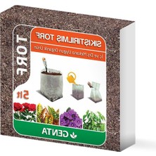 Die Grup 5 Lt Sıkıştırılmış Torf Cocopeat ile Bitki Yetiştiriciliği
