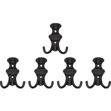 Nobel Çi̇zgi̇li̇ Askı, Metal Vestiyer Askısı, Matsiyah, Duvar ve Dolap Askılığı (5'li Set) Vidalı