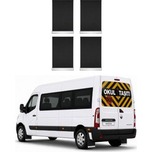 Otokap Universal Renault Master Ön Arka Siyah Krom Detaylı 4 Lü Set Paçalık Takımı Çamurluk Tozluk Aksesuar