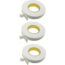 Die Grup 3 Adet Çift Taraflı Yapıştırma Köpük Bantı, 16MM x 1,5 mt