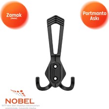 Nobel Has Portmanto Askısı, Metal Vestiyer Askısı, 50 Gr, Dolap ve Duvar Askılığı, Matsi̇yah (Vidalı)