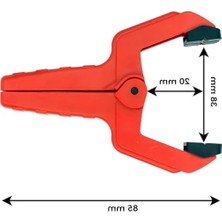 Die Grup El Tipi Yaylı Kıskaç Mandal, 38 Mm, 2 Adet