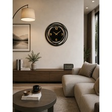 Numa Concept Salon Ofis ve Işyeri Için Geomektik Desenli Modern Duvar Saati | 40X40 cm