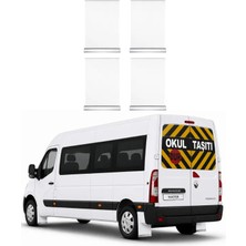 Otokap Universal Renault Master Ön Arka Beyaz Krom Detaylı 4 Lü Set Paçalık Takımı Çamurluk Tozluk Aksesuar