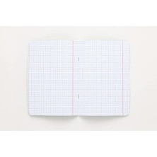 Die Grup A5 40 Yaprak Kareli Defter - Pembe Renk