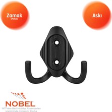Nobel Has Askı, Metal Vestiyer Askısı, 14 Gr, Dolap ve Duvar Askılığı, Matsi̇yah (Vidalı)