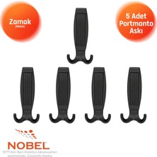 Nobel Eli̇za Portmanto Askısı, Metal Vestiyer Askısı, Matsiyah , Duvar ve Dolap Askılığı (5'li Set) Vidalı