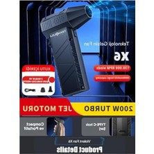 Die Grup Toz Üfleme Fanı, 130.000 Rpm, 2 Başlıklı, Type C Şarj