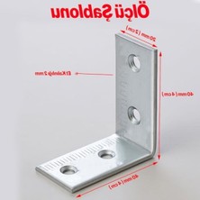 Die Grup Metal L Demiri, 20X40X40 mm (25 Adet) Mobilya Destek Seti