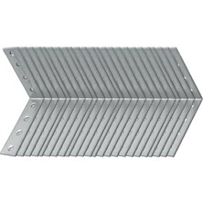 Die Grup 25 Adet Metal Köşebent, 20X80X80 mm Bağlantı Aparatı