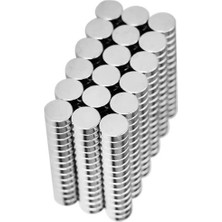 Die Grup 100 Adet 6x2 mm Neodyum Mıknatıs - Güçlü Yuvarlak Mıknatıslar