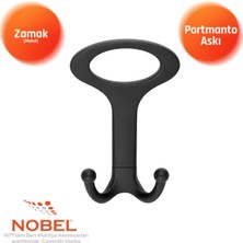 Nobel Melon Açik Portmanto Askısı, Metal Vestiyer Askısı, 41 Gr, Dolap ve Duvar Askılığı, Matsi̇yah (Vidalı)
