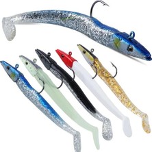 Die Grup 12 cm Silikon Jig Balık Yem Seti, 20 Gram, 5 Adet Kutulu Set