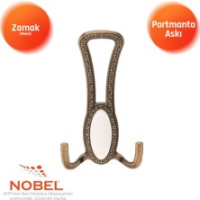 Nobel Seçi̇l Portmanto Askısı, Metal Vestiyer Askısı, 90 Gr, Dolap ve Duvar Askılığı, Anti̇k Sari (Vidalı)
