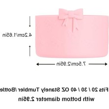 Die Grup 1 Adet Siliocne Fiyonk Çizme 0,4 Inç/10 mm  Bardak Pipetleri,  Cup Için 2 Adet Siliocne Fiyonk Çizme 40OZ & 30OZ Bardak (Pembe)