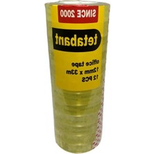 Die Grup 12 mm x 33 M Kırtasiye Bandı - 12 Adet Set
