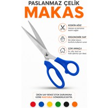 Alıç Paslanmaz Çelik Çok Amaçlı Makas Ergonomik Saplı Keskin Ev Ofis Terzi Hobi ve Ambalaj Kesim Makası
